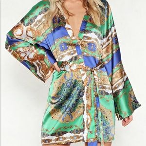 Nasty Gal That Ain't the Scarf of It Kimono Dress